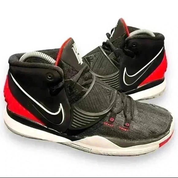 Nike Kyrie 6 "Bred" Basketball Shoes Multicolor Unisex Size 6Y - Picture 1 of 8